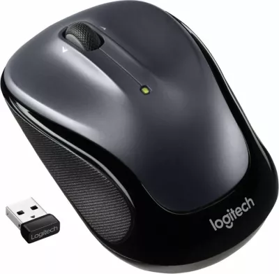 Maus wireless Logitech M325S 1000 DPI 5 butona 2.4 GHz, gri e errët/zi