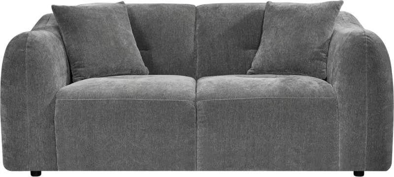 Divan dy vendësh JUNOA, material gri, 172x89x74cm thumbnail 3