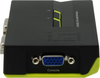 Switch KVM LevelOne 2-Port USB VGA, 2048 x 1536, i zi, jeshil