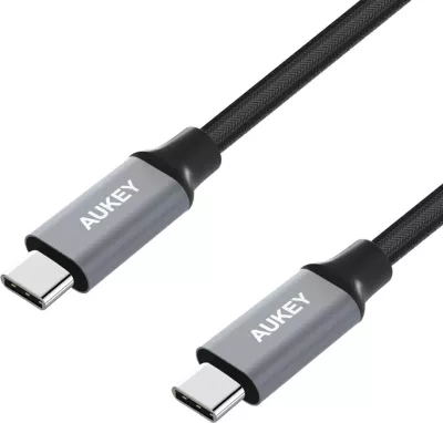 Kabllo USB-C AUKEY CB-CD6, 2m, 60W, e zezë
