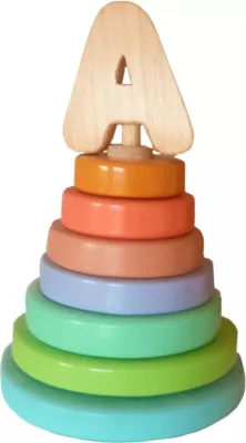 Lodër druri për fëmijë të vegjël, pastel, Skye Decor