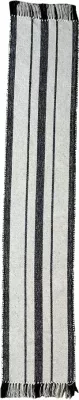 Shtrojë tavoline ZOYA B, pambuk-poliester, e bardhë e zezë, 180x35cm