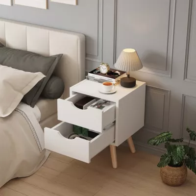 Komodinë DINKL FH2472.03 ,29,7x29,7x45H cm, e bardhë