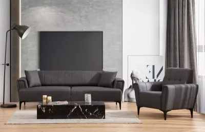 Karrige një vendëshe Atelier del Sofa, Hamlet, ngjyrë gri e errët