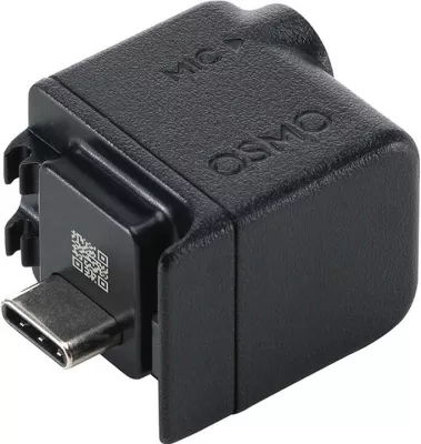 Adapter audio 3.5mm për kamera sportive DJI Osmo Action, CP.OS.00000280.01, i zi