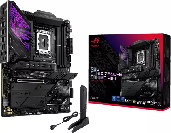 Pllakë amë ASUS ROG STRIX Z890-E Gaming WiFi, LGA1851, ATX, DDR5, 7x M.2, 4x SATA, PCIe 5.0, 5GbE, WiFi 7, Bluetooth 5.4