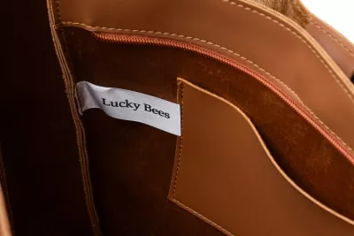 Çantë tote Lucky Bees, ngjyrë tan, 1257