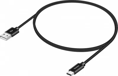 Kabllo YENKEE YCU 301BK, USB A 2.0 në USB Type C, 1m, E zezë
