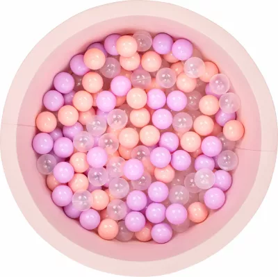 Pishinë me topa për fëmijë, ngjyrë rozë, Bubble Pops v4, Evila Originals