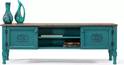 Komodë TV Hanah Home, Ada TV, ngjyrë turquoise