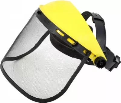 Vizirë mbrojtëse fytyre LAHTI PRO Mesh Light Pro L1520700, polikarbonat, EN 166 Klasa B, e verdhë/zezë