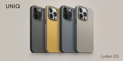 Mbështjellës Uniq Lyden DS për Apple iPhone 15 Pro Max, Magclick, plastik, blu-zi