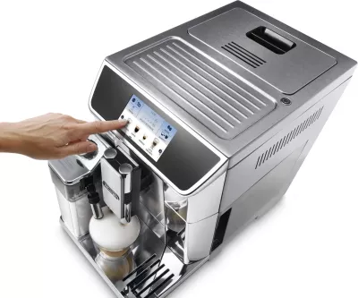 Aparat kafeje automatik DeLonghi PrimaDonna Elite ECAM 650.75.MS 1450W, argjend/zezë