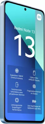 Celular Xiaomi Redmi Note 13, 6 GB, 128 GB, 108 MP, Ice Blue