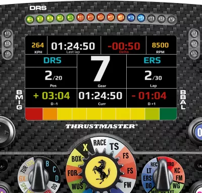 Timon garash, Thrustmaster Ferrari SF-25 Formula Wheel Add-On, ekran LCD 109 mm, kompatibil PS4/PS5/PC