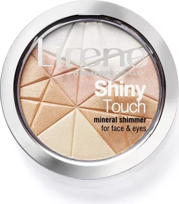 Highlighter për fytyrë dhe sy Lirene Shiny Touch Mineral Shimmer për femra, 9g