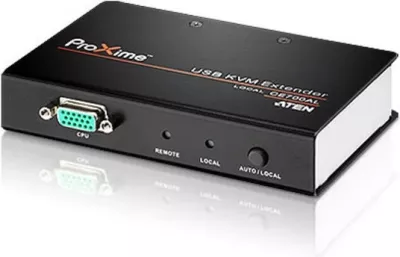 Zgjatues KVM ATEN CE700A, VGA/USB, 150m, i zi/gri