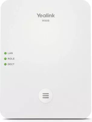 Sistem DECT IP Multi-Cell Yealink W80B, 1.8 - 1.9 GHz, i bardhë
