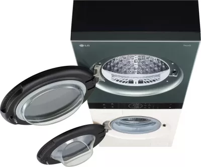 Lavatrice-tharëse kullë LG WT1210EGF 12/10 kg 1400 rpm WiFi, jeshile-bezhë