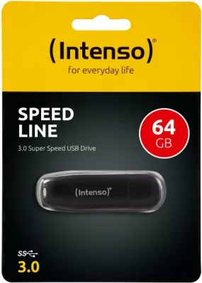 USB flash drive Intenso Speed Line 3533490 64GB USB 3.2, e zezë