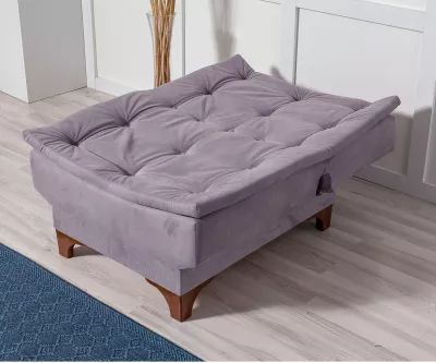 Krevati divan 3-vendësh, Atelier del Sofa, Kelebek, ngjyrë gri