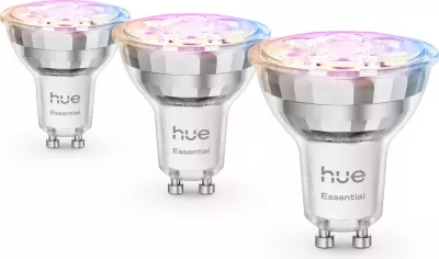 Llampa smart Philips Hue Essential WCA 345 GU10 3 copë