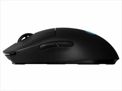 Maus gaming wireless Logitech PRO 2 LIGHTSPEED, 80 g, 1 ms, RGB, bateri deri 95 orë, e zezë, set me receiver + kabllo USB-A në USB-C