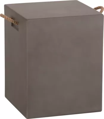 Stool katror me doreza litari, fiber cement, ngjyrë gri, ZAK FH6581.01, 36x36x43cm