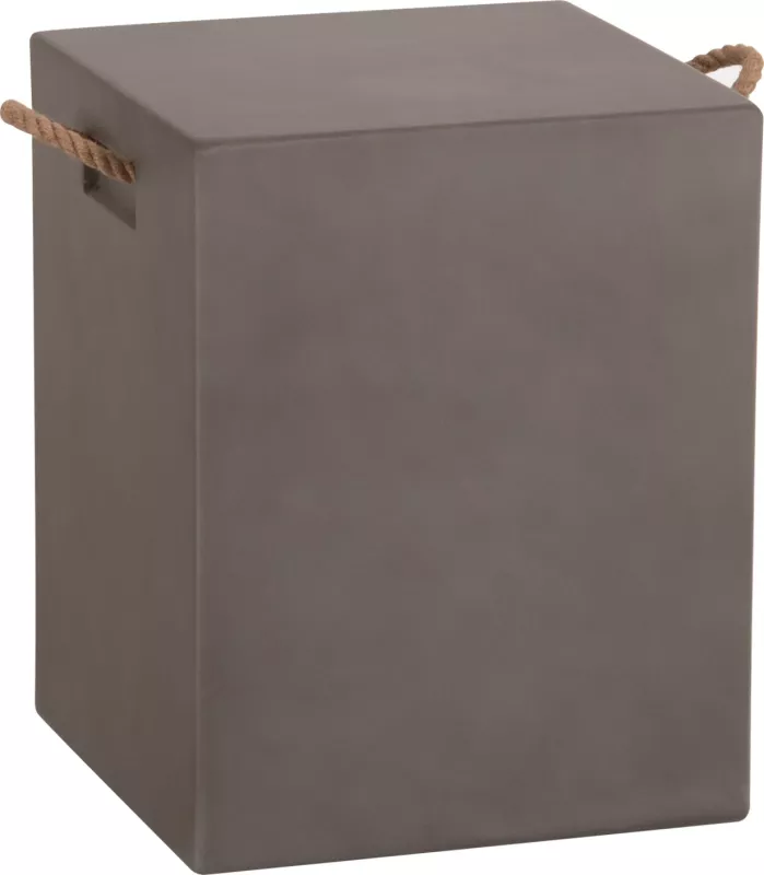 Stool katror me doreza litari, fiber cement, ngjyrë gri, ZAK FH6581.01, 36x36x43cm