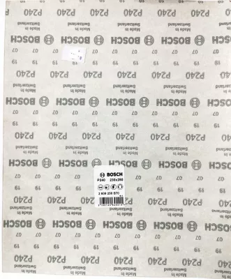 Letër smerili Bosch 230x280mm P240, 50 copë, e kuqe