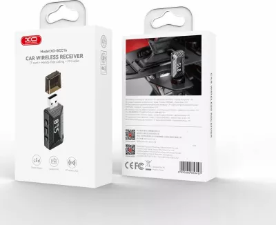 Transmetues FM Bluetooth XO BCC16, Bluetooth 5.3, USB-A, Jack 3.5 mm, TF, i zi