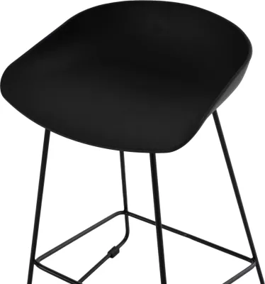 Karrige për bar, e zezë, mesatare, FH9299.02, 44x44x74cm, set 2 copë