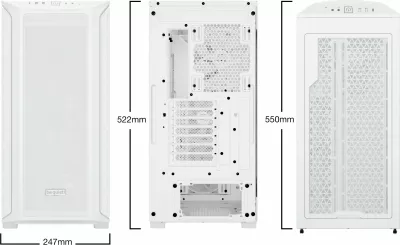 Kasë be quiet! Shadow Base 800 FX White, Midi Tower, PC, ATX, EATX, micro ATX, Mini-ITX, e bardhë