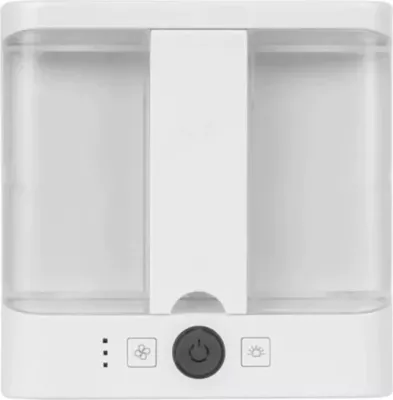 Freskues ajri mini portativ, Elit AC-24, 3-në-1, depozitë 400 ml, 3 shpejtësi, 5W USB, i bardhë