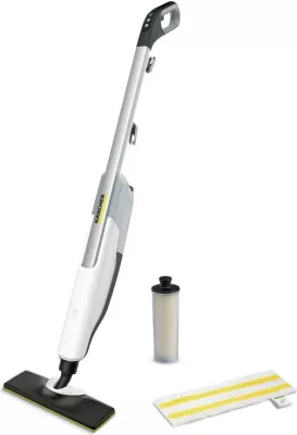 Fshesë me avull, Kärcher, SC 2 Upright EasyFix (1.513-500.0), rregullim avulli 2 nivele, depozitë e heqshme me patron kundër gëlqeres, e bardhë/zezë