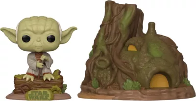 Figurinë koleksionuese Funko POP Town Star Wars Yoda's Hut set 2-pjesësh
