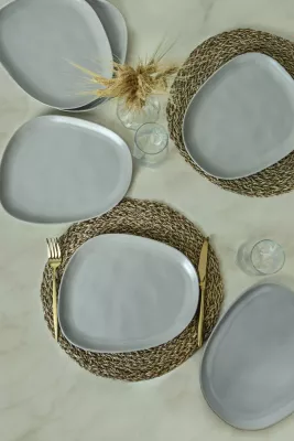 Set pjatash shërbimi (6 copë), ngjyrë gri mat, Hermia Concept, X000155010000000000000000