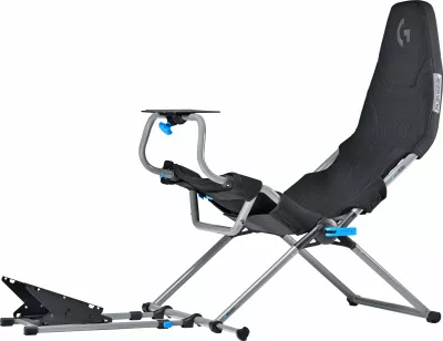 Karrige lojërash Playseat Challenge X Logitech G Edition, për konzolë, ngjyrë e zezë dhe gri