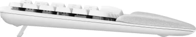 Tastierë Logitech Wave Keys për Mac, Full-size, Wireless, Bluetooth, Membranë, QWERTZ, Bardhë