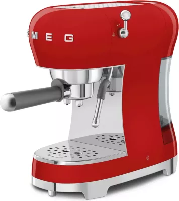 Aparat ekspresi SMEG ECF02RDEU, 1.1L, 15 bar, i kuq