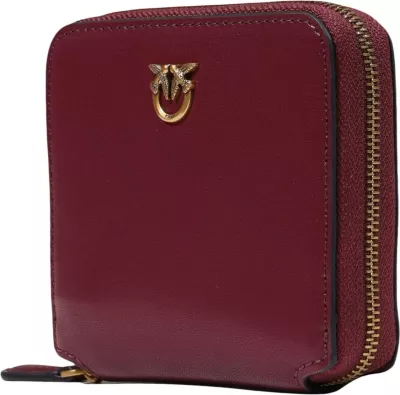 Portofol për femra Pinko Taylor Zip Around Vitello Seta 100249 A0F1, bordo