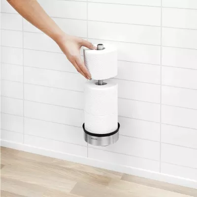 Mbajtëse letre tualeti Brabantia 427220, inox, për 3 role, me mundësi montimi, metal mat