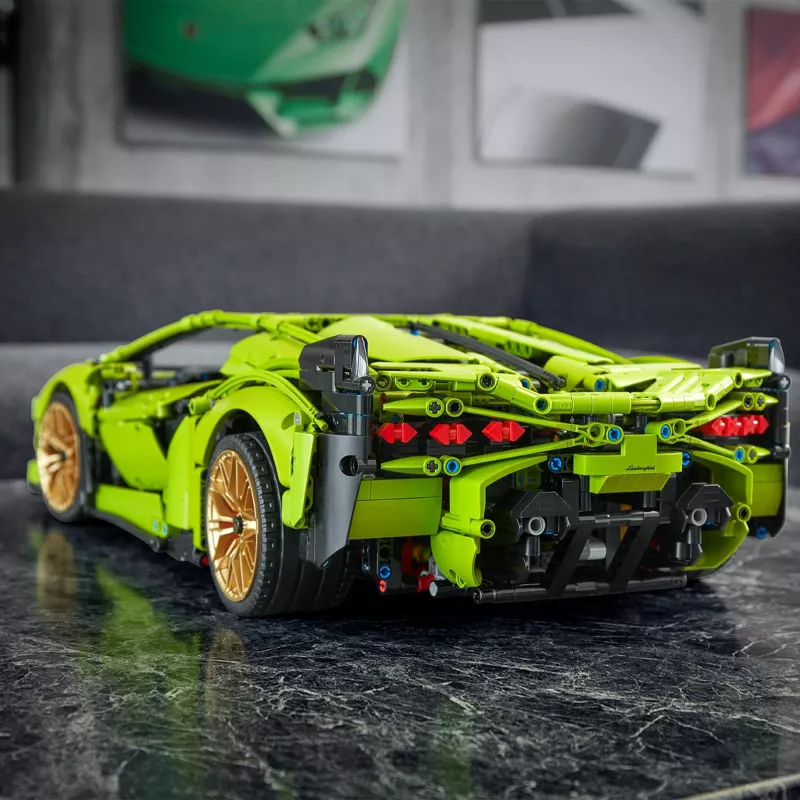 Set ndërtimi LEGO Technic Lamborghini Sián FKP 37, 8 vjeç e lart, Plastik, 457 pjesë, shumëngjyrësh