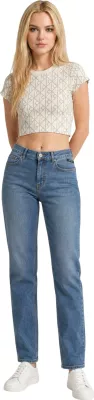 Maicë crop për femra Calvin Klein Jeans LV047G830G, krem [Madhësia: M]