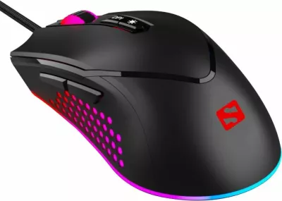 Maus gaming Sandberg Azazinator 6400 (640-20), 6400 DPI, USB, RGB, i zi