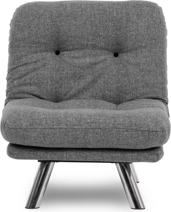 Krevat-karrige një vendësh Atelier del Sofa, Misa Small Solo, gri e çelët