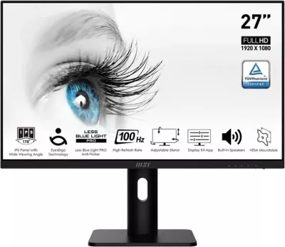 Monitor MSI PRO MP273AP, 27 inç, Full HD, i zi