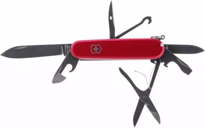 Thikë xhepi multifunksionale Victorinox, e kuqe