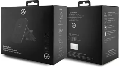Mbajtës dhe karikues induktiv për celular Mercedes MEWCCGSLK, MagSafe, 15W, i zi