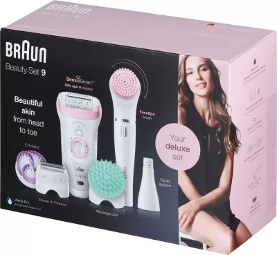 Set bukurie Braun Silk-épil 9 9-985, 7-në-1, pa kabllo, Rozë